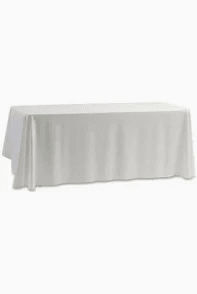 Nappe rectangulaire blanche