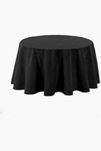 Nappe ronde noire